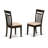 Piece Kitchen Table Set for 4 Includes a Round Dining Room Table with Pedestal and 4 Linen Fabric Upholstered Dining Chairs, Cappuccino-855868056-855868053-856274744