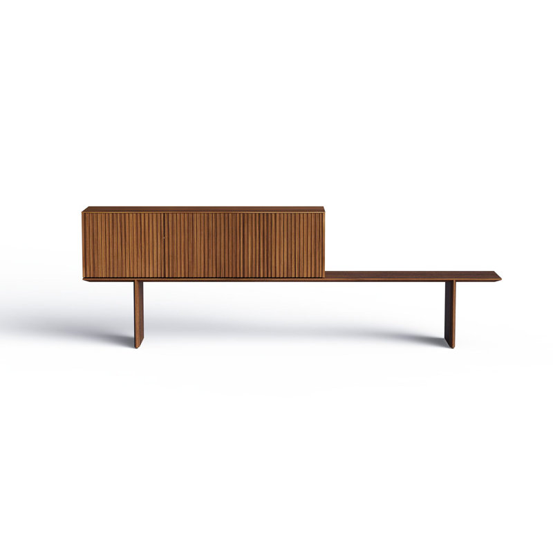 118.1'' Sideboard, Walnut Stained Oak, 35.4" H x 118.1" W x 15.7" D