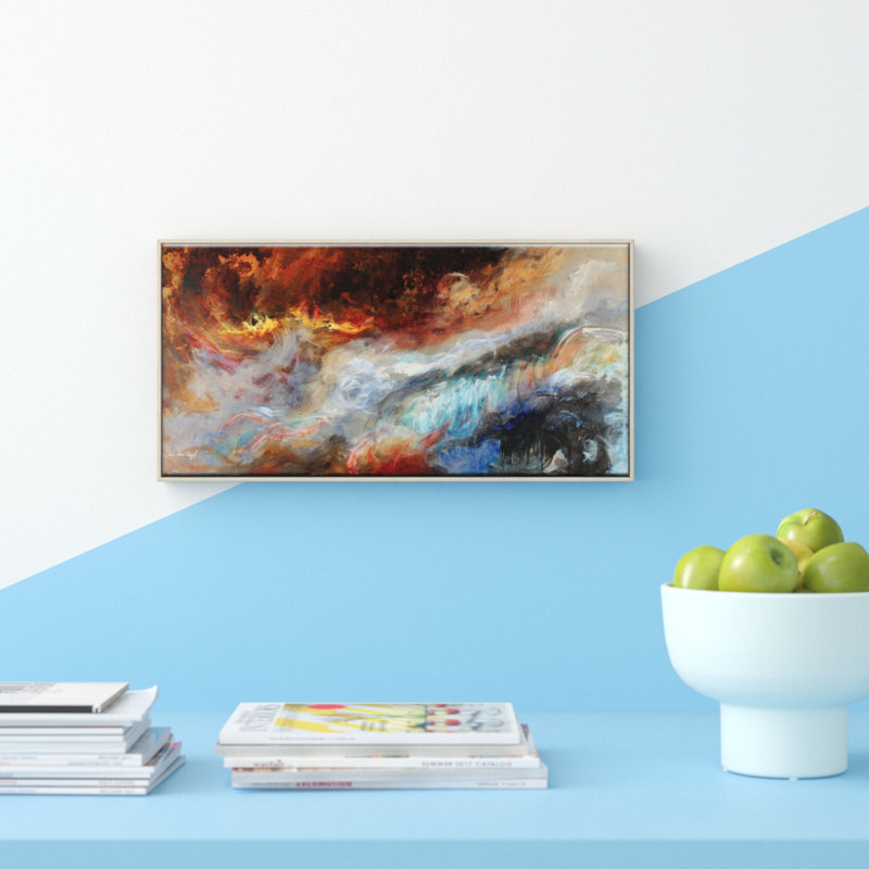 John Louis Lloyd - Painting on Canvas, 31cm H x 61cm W, Timber Floater Frame