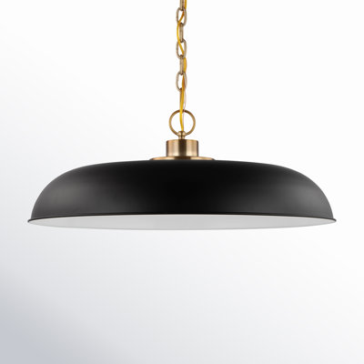Eddy 1-Light Dimmable Steel Dome Pendant