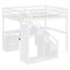 Lit mezzanine avec deux commodes-348128748-348128749