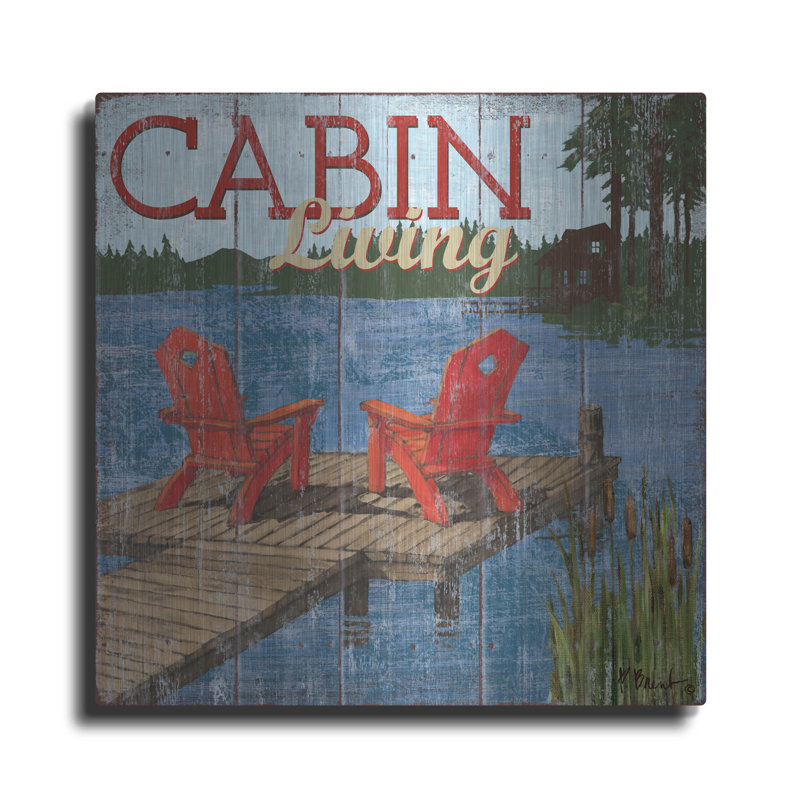 «Lake Living I» par Paul Brent, H 36 po x l 36 po