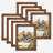 Brown Wood Picture Frame - Set of 8