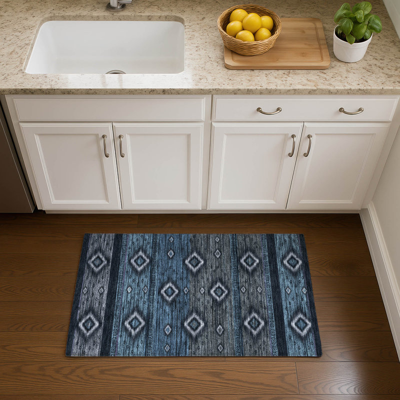 Premium Machine Washable Ralston AMF1943 Tribal Rug, Rectangle 1'8" x 2'6"