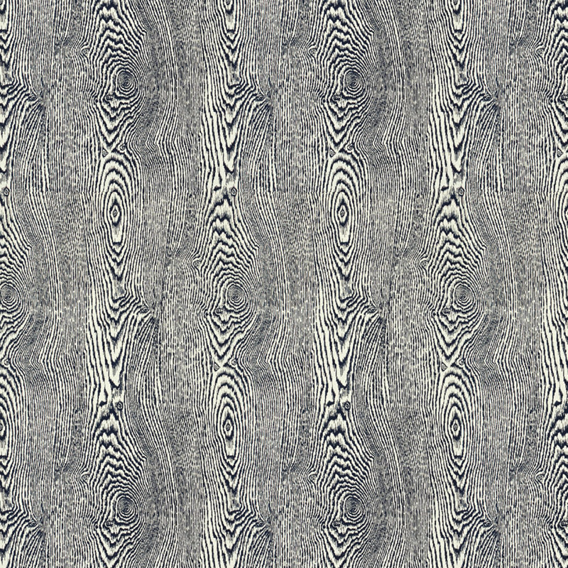Hommage Wood Cotton Blend Fabric, Indigo