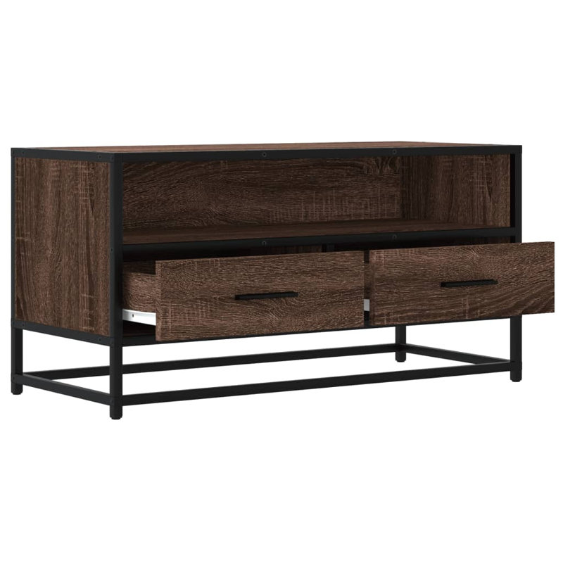 Amnah TV Stand for TVs up to 24", 80 cm, Brown Oak