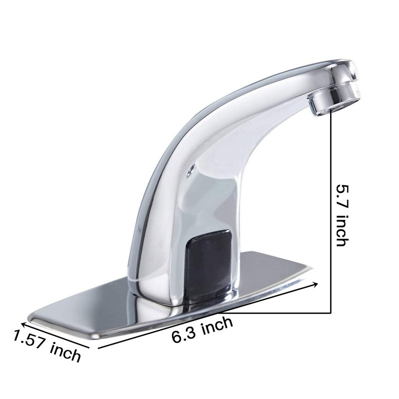 Single-Hole Bathroom Faucet, Polished Chrome