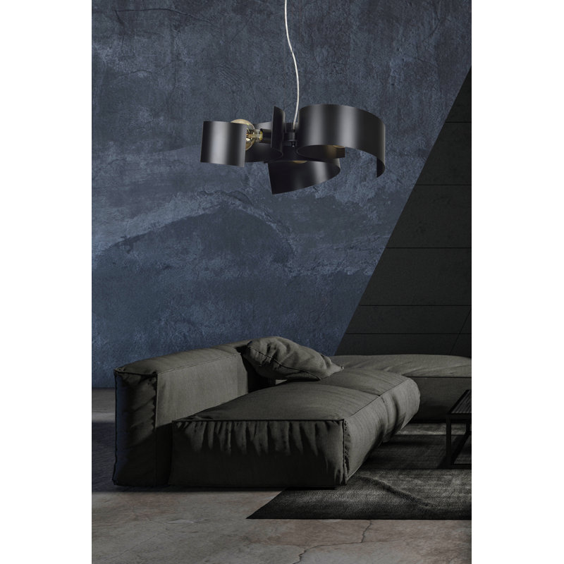 Carousel 3 - Light Unique/Statement Pendant, Black