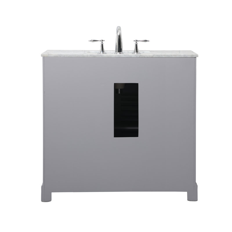 Closter Holiday 36" Single Bathroom Vanity Set, Gray