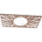 20"W x 10"H x 7 3/8"ID x 3/8"T Hoover Wood Fretwork Pierced Ceiling Medallion, Alder-63412192-63412196