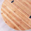 Table basse ronde en bois 30,3 po avec plateau de table ouvert