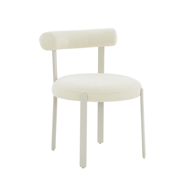 Chaise d'appoint Malena Chenille, Crème