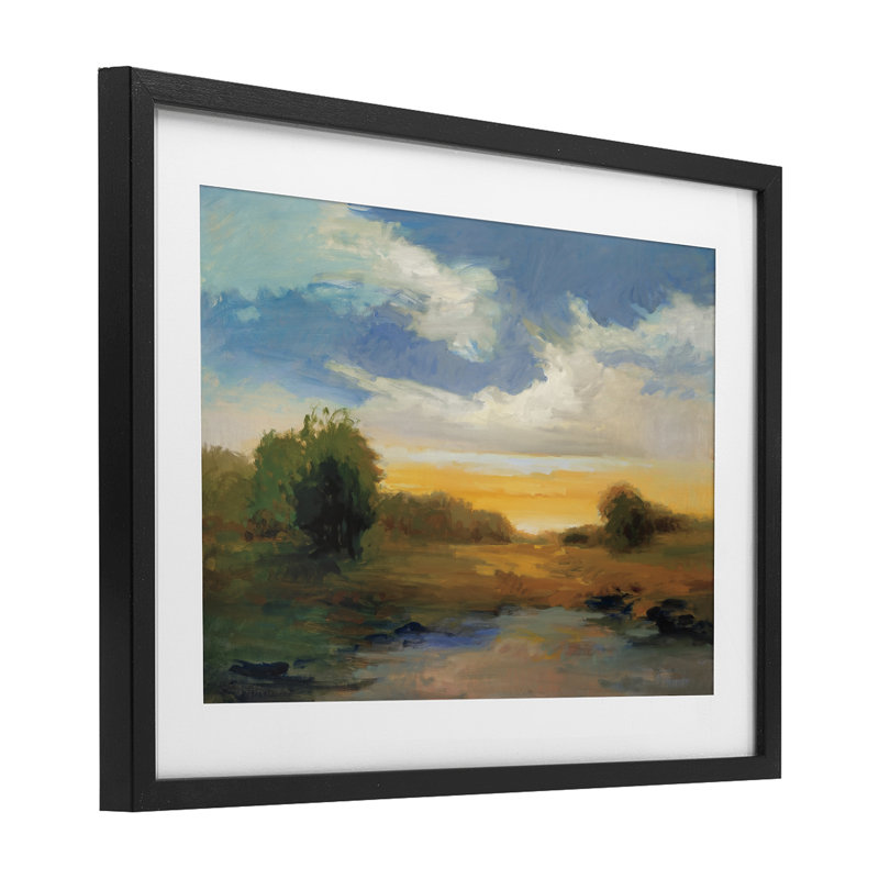 Charismatic Clouds Sunset, reproduction encadrée sous verre, conception de Vicki McMurry, H 14 po x l 20 po