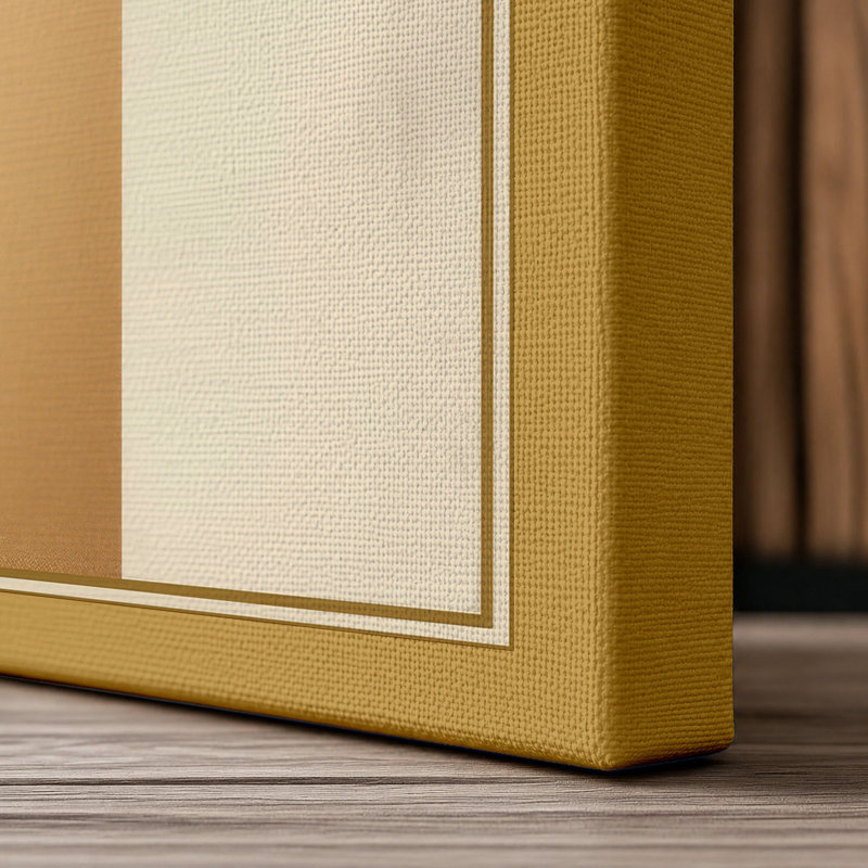 Harmony Geometric - Wrapped Canvas, Ochre Border, 30x20 - 76.2 x 50.8 cm