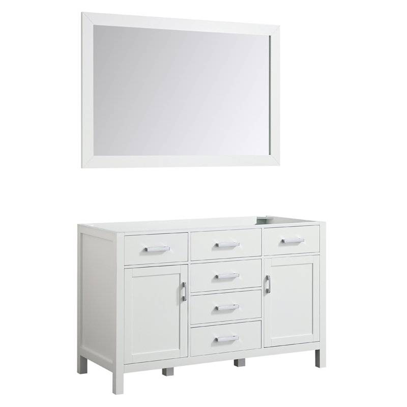 Petrel 54'' Single Bathroom Vanity Base Only, White