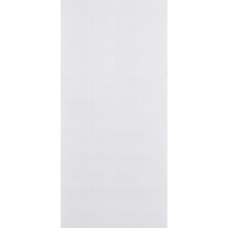 Papier peint à motif de chevrons, blanc