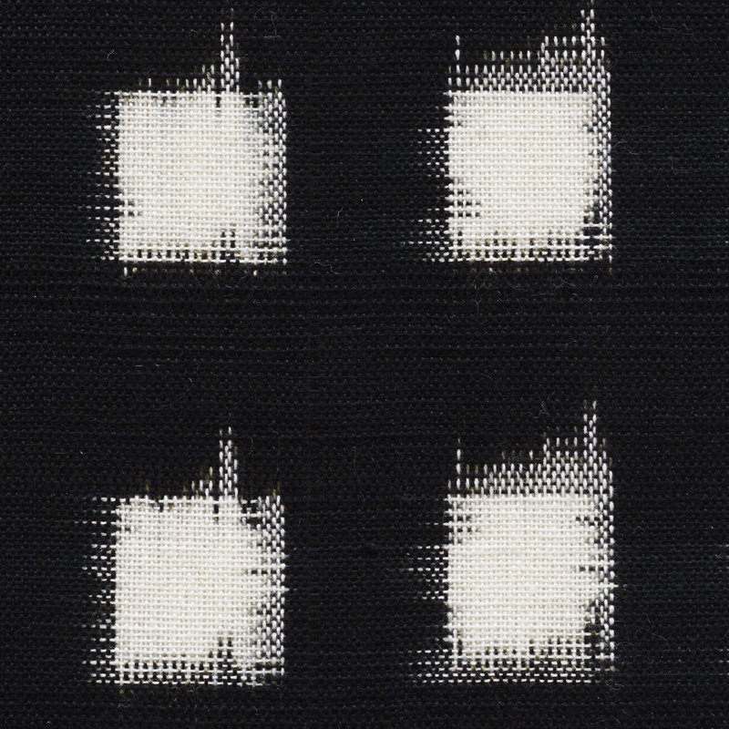 Tissu Heiho Ikat, Noir