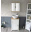 Slimline Compact 515mm Free-standing Cloakroom Vanity Unit-2062904565
