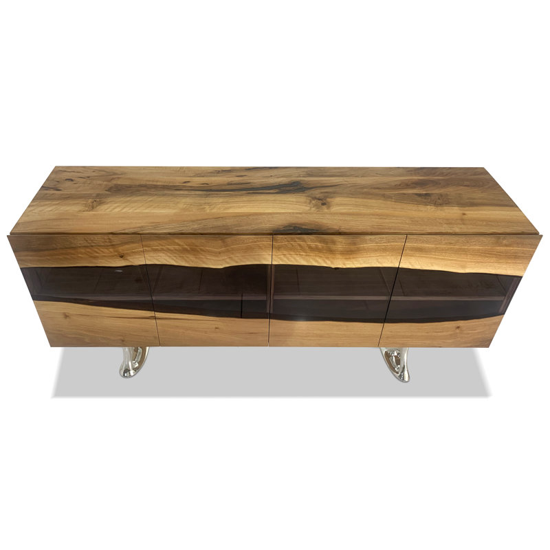 Milon 78.7'' W Solid Wood Credenza