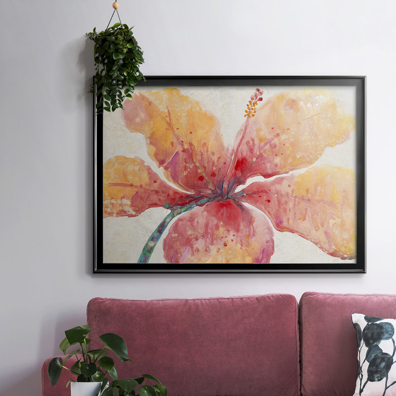 Blooming Hibiscus, reproduction d'art sur toile