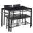 43.3" Dining Table Set For 4, 4 Piece Kitchen Table Set With Bench And Chairs For Small Space, Apartment, Living-Room, Restaurant-501642057