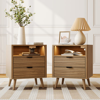 2 Drawer Bedside Table