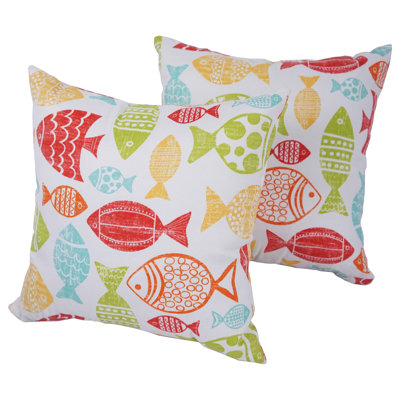 Outdoor Reversible Throw Pillow