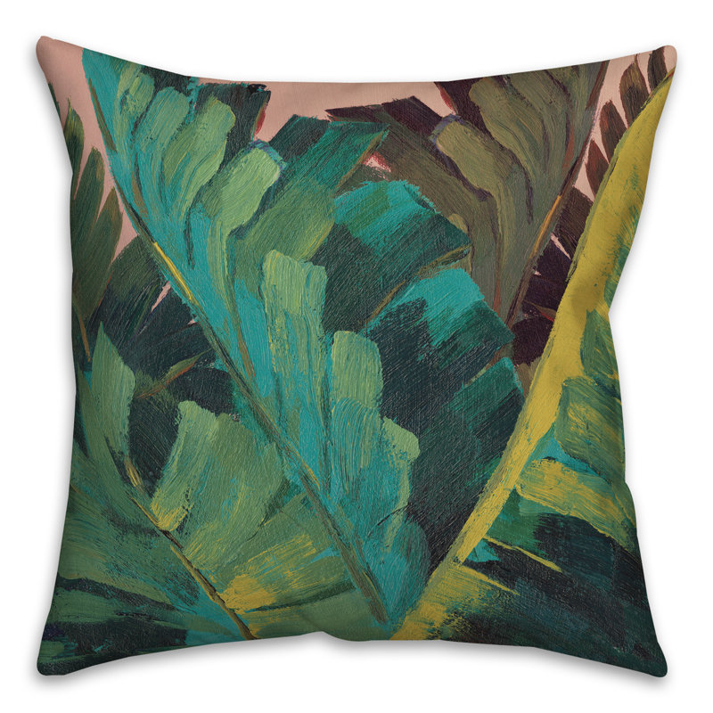 Floral Outdoor Throw Pillow