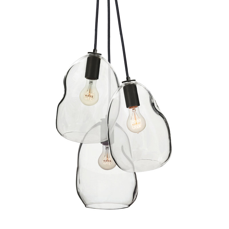 Bubble 3 - Light Chandelier, Black, 108" H x 14" W x 14" D
