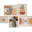 Mid-Century Abstract Shapes, art numérique moderne pour le salon, la chambre à coucher, le bureau, impression encadrée sur papier, 5 pièces-92584169