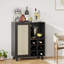 Buffet avec rangement, armoire à vin avec porte-bouteilles, armoires à buffet pour la maison et le salon-138161573