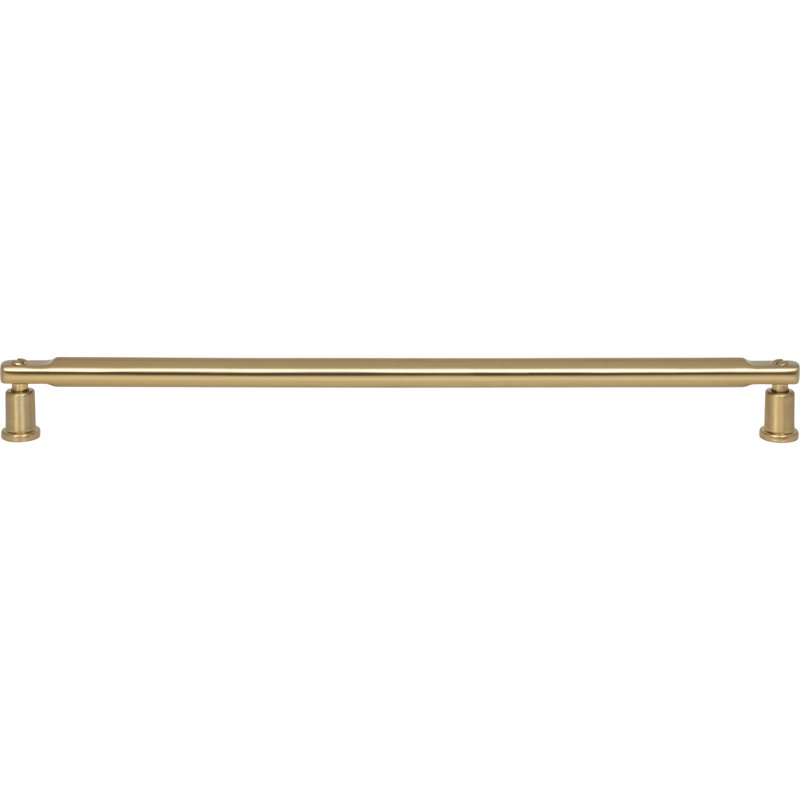 Everitt 3.75" Center to Center Bar Pull, 12", Warm Brass