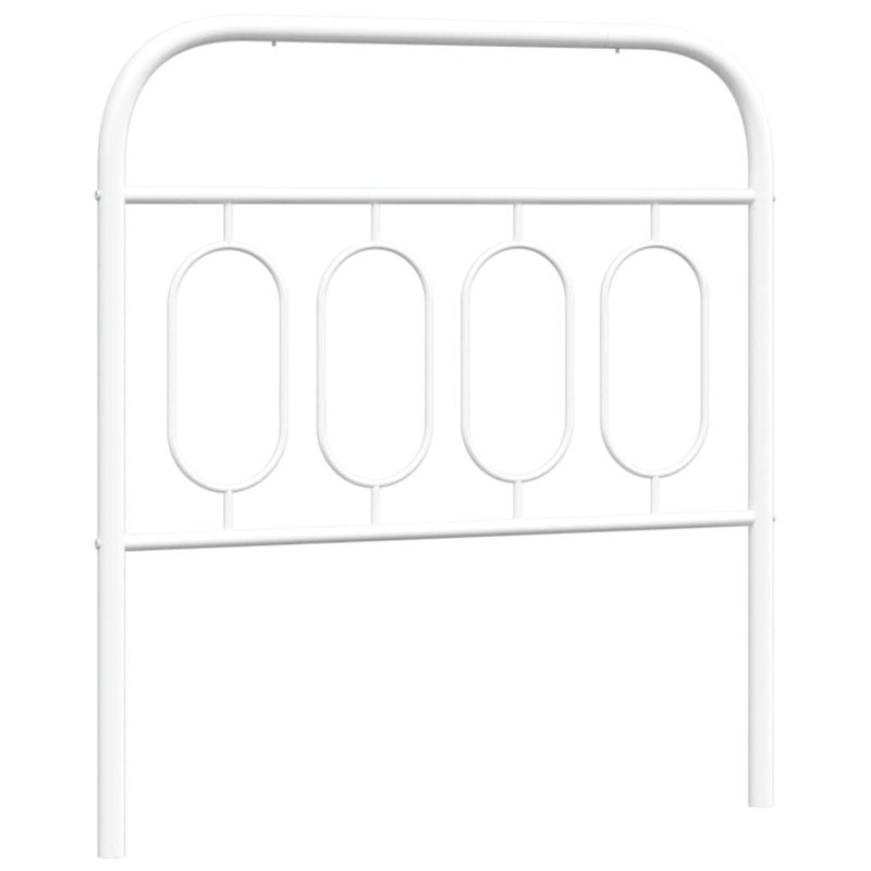 Vidaxl Metal Replace Headboard, Single (3'), White
