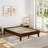 Wooden Platform Bed Frame with Plywood Slats-725196499-673696002