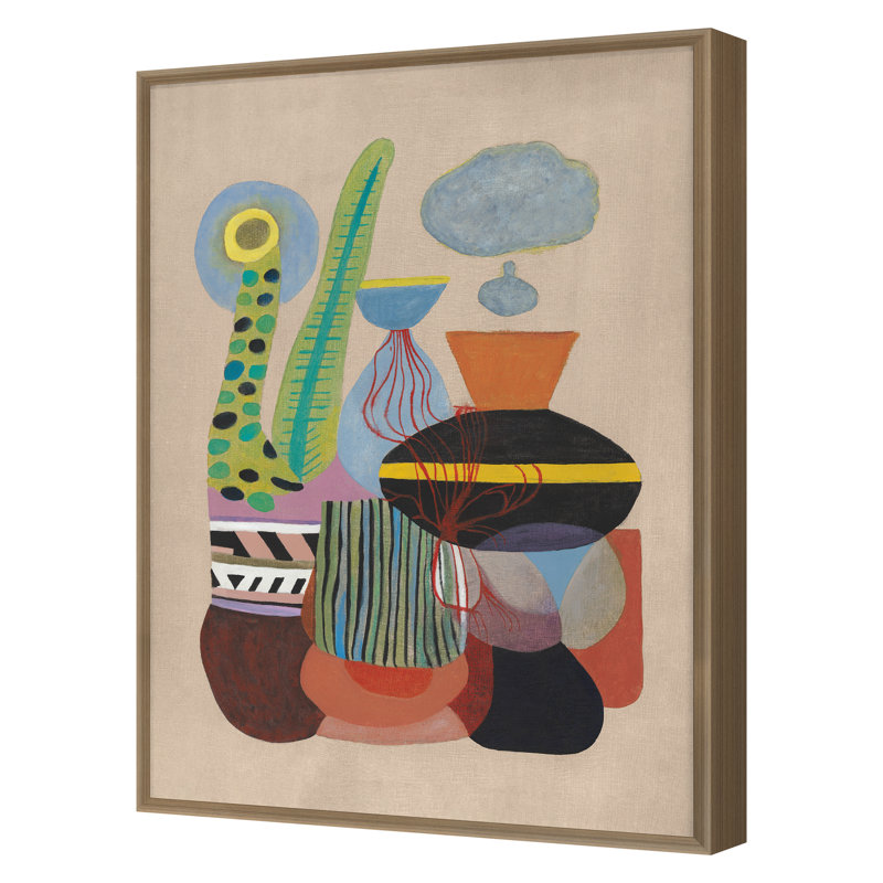 Cactus Garden 3 Print by Angel, James, 40" H x 30" W, Gold