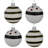 3'' Striped Glass Ball Ornament