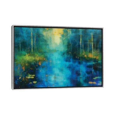 Symphony In Blue - Framed Wall Art Print