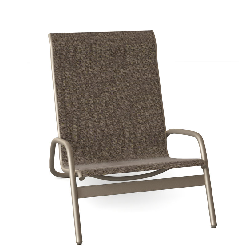 Beach Chair, Mocha Sunbrella®, Textured Black