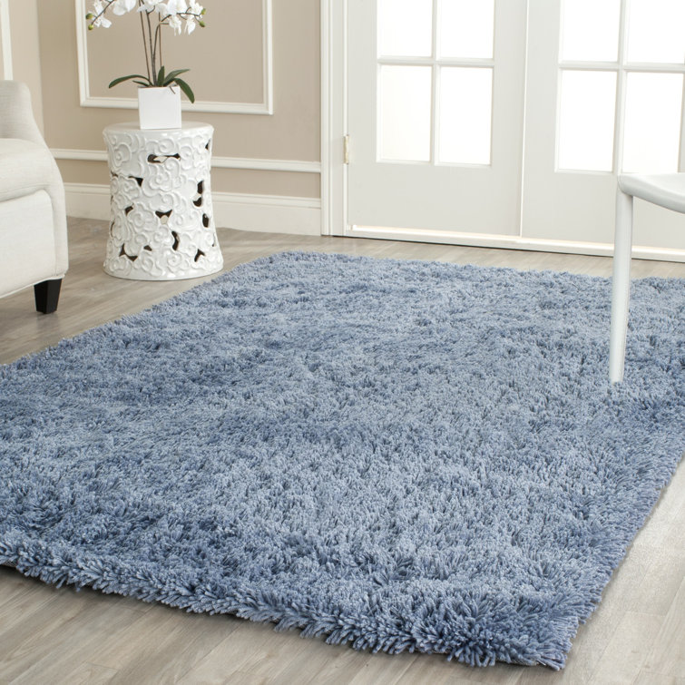 Assar Handmade Tufted Light Blue Area Rug