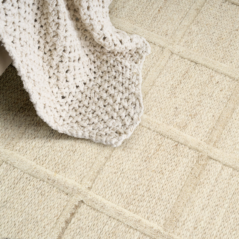 DKNY Pure Framework 8'6" x 11'6" Sand Modern Indoor Rug, Rectangle 8'6" x 11'6"