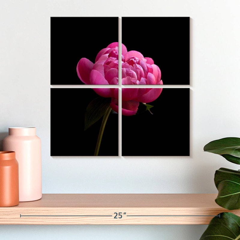 Pivoine rose foncé Harnek, H 18 po x l 18 po
