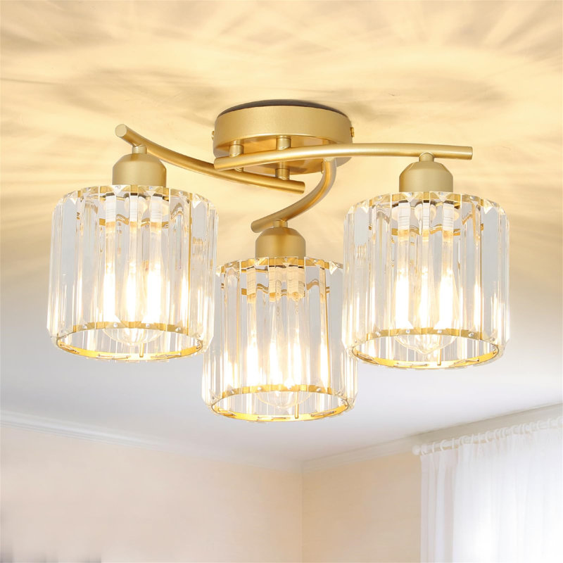 Semi Flush Mount, Gold