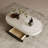 Modern minimalist oval coffee table-106543980