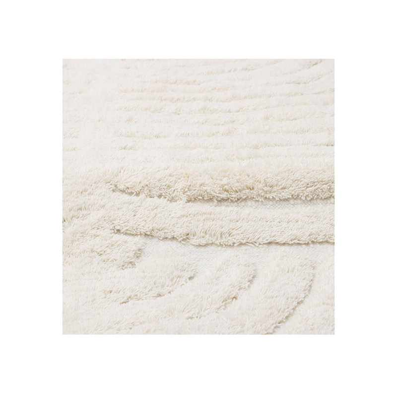 Palm No Pattern And Not Solid Color Area Rug in Ivory, Rectangle 12' x 15'