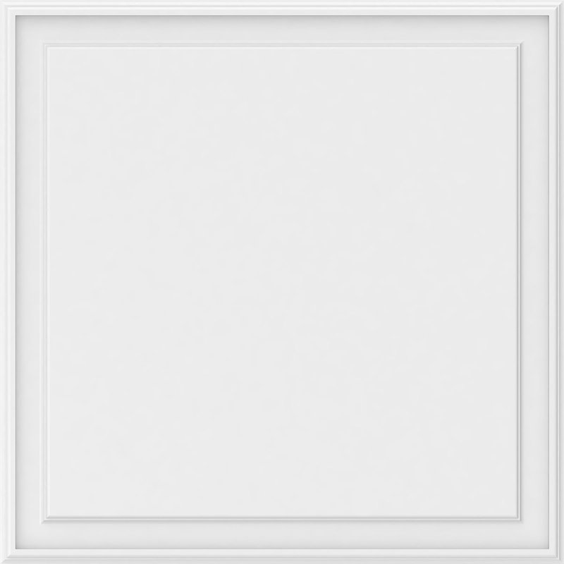 EdgeCraft Legacy Raised Panel Wall Panel, 36"H x 36"W x 0.63"D