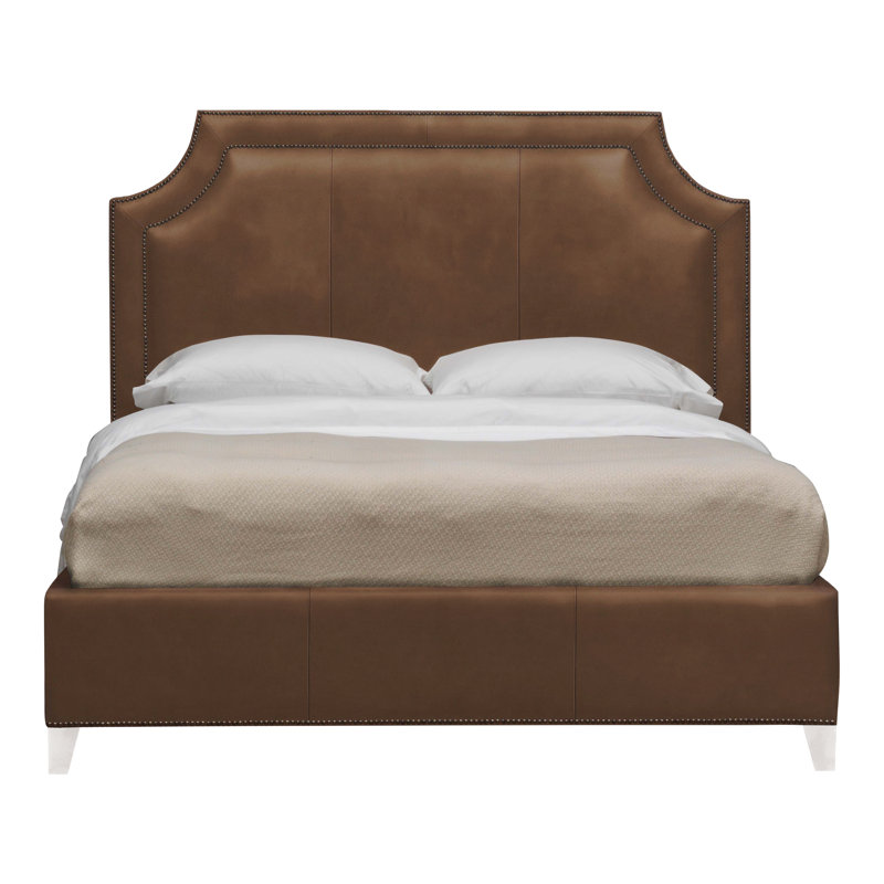 Audrey/Asher Queen Leather Bed, Gatsby Brown Sugar, Casa Blanca, Yes