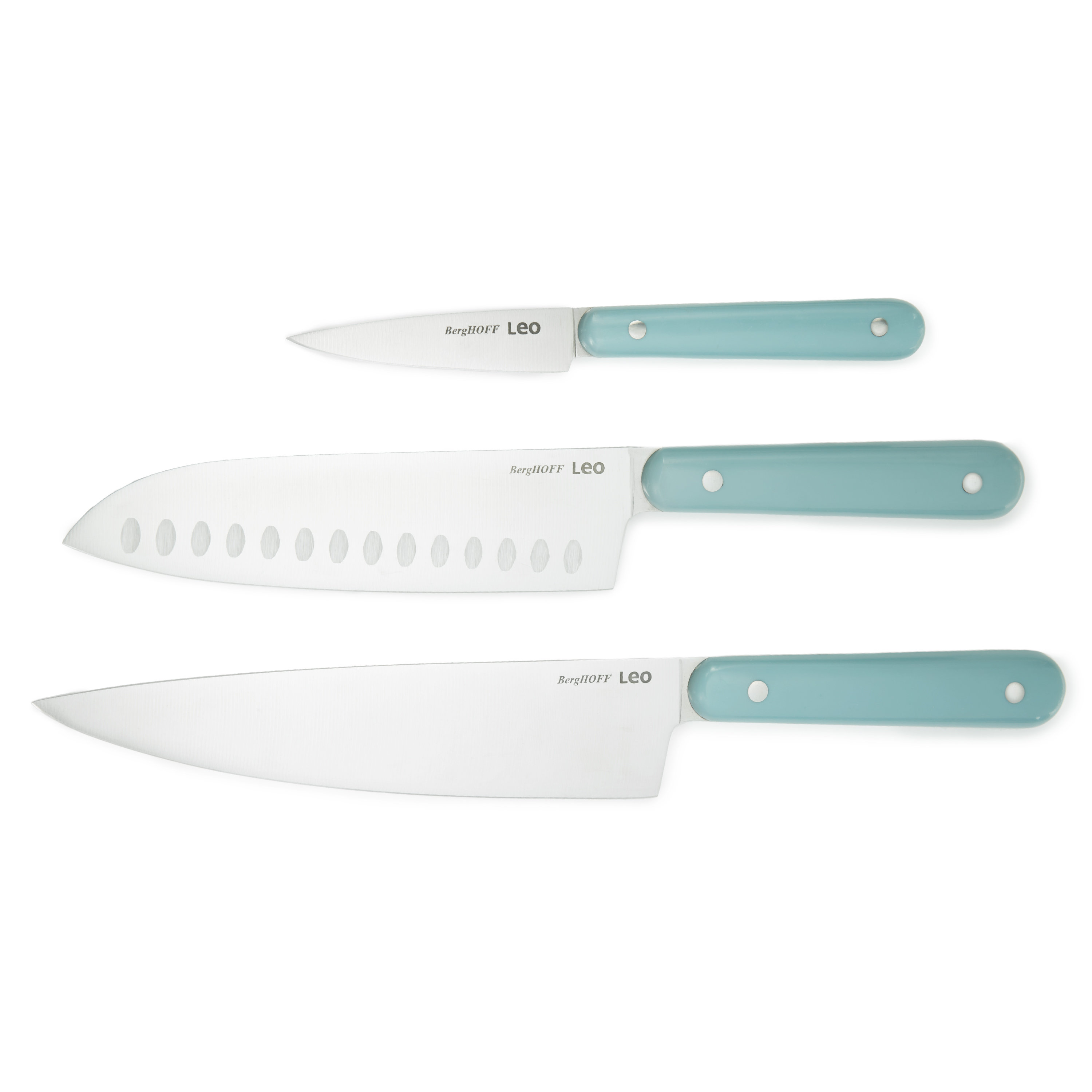 BergHOFF Leo Balance 3Pc Stainless Steel Cutlery Set with Chef, Paring