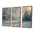 Toile avec cadre flottant brun