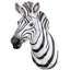 Serengeti Zebra Trophy Wall Sculpture