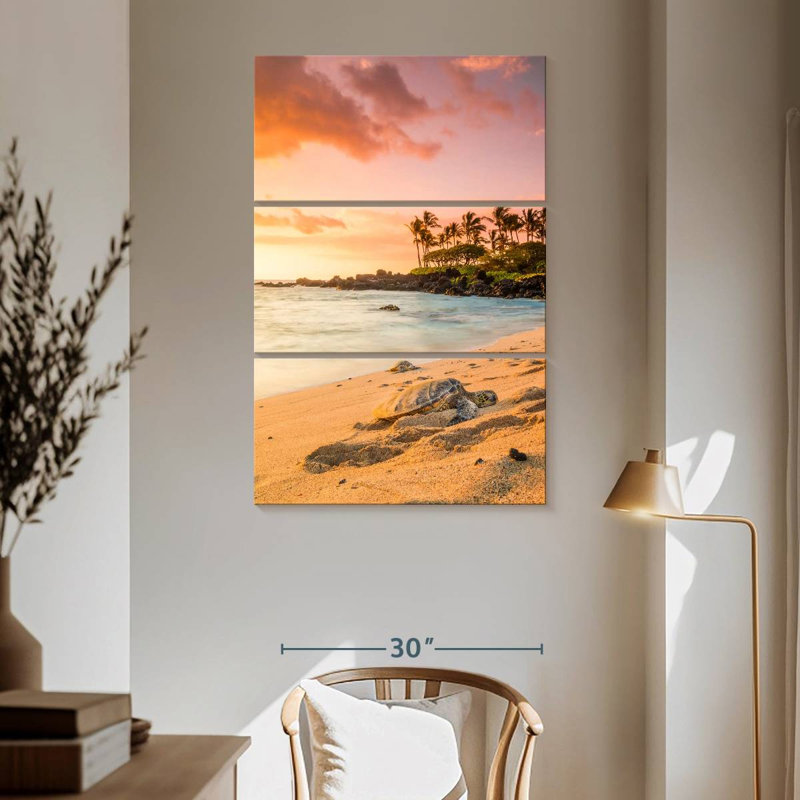 Brampt Kukio Beach Turtle, 65" H x 42" W